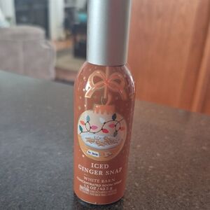 White Barn Iced Ginger Snap Room Spray - Orange and Silver